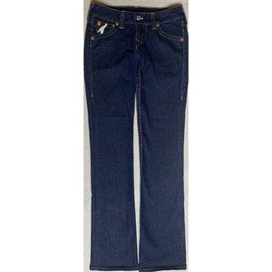 VTG TRUE RELIGION World Tour Dark Blue Jeans Womens Sz 28x32